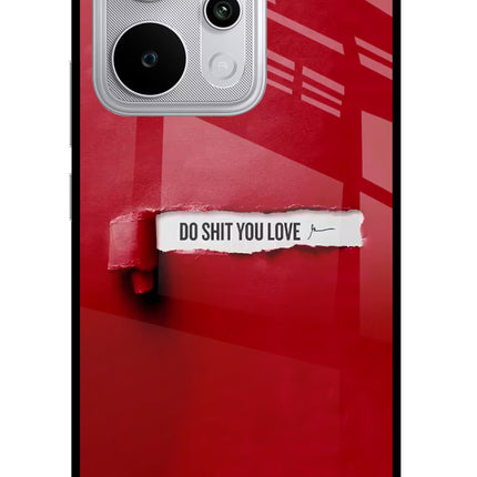 Do Shit You Love Realme P4 Power 5G Glass Case Back Cover by Casekaro