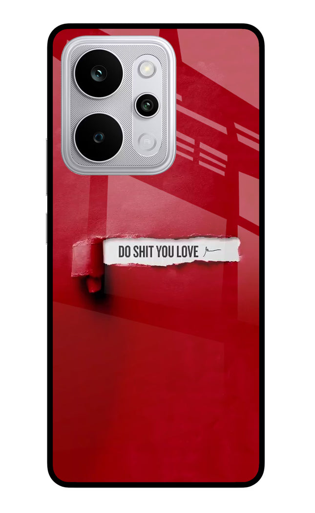 Do Shit You Love Realme P4 Power 5G Glass Case Back Cover by Casekaro
