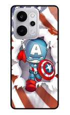 Captain America Realme P4 Power 5G Glass Case Back Cover by Casekaro