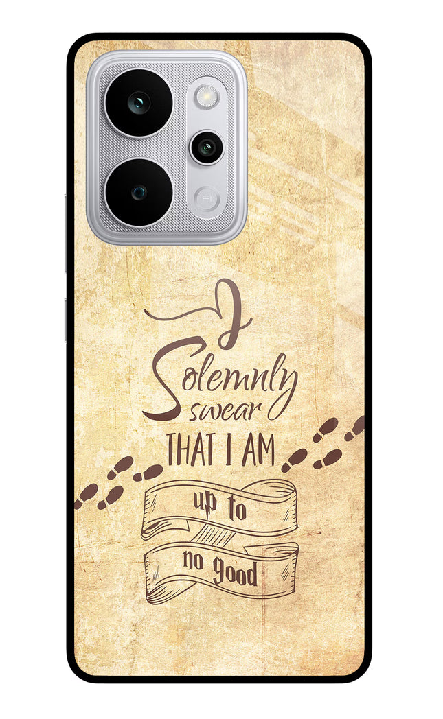 I Solemnly swear that i up to no good Realme P4 Power 5G Glass Case Back Cover by Casekaro
