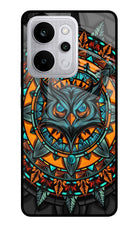 Angry Owl Art Realme P4 Power 5G Glass Case Back Cover by Casekaro