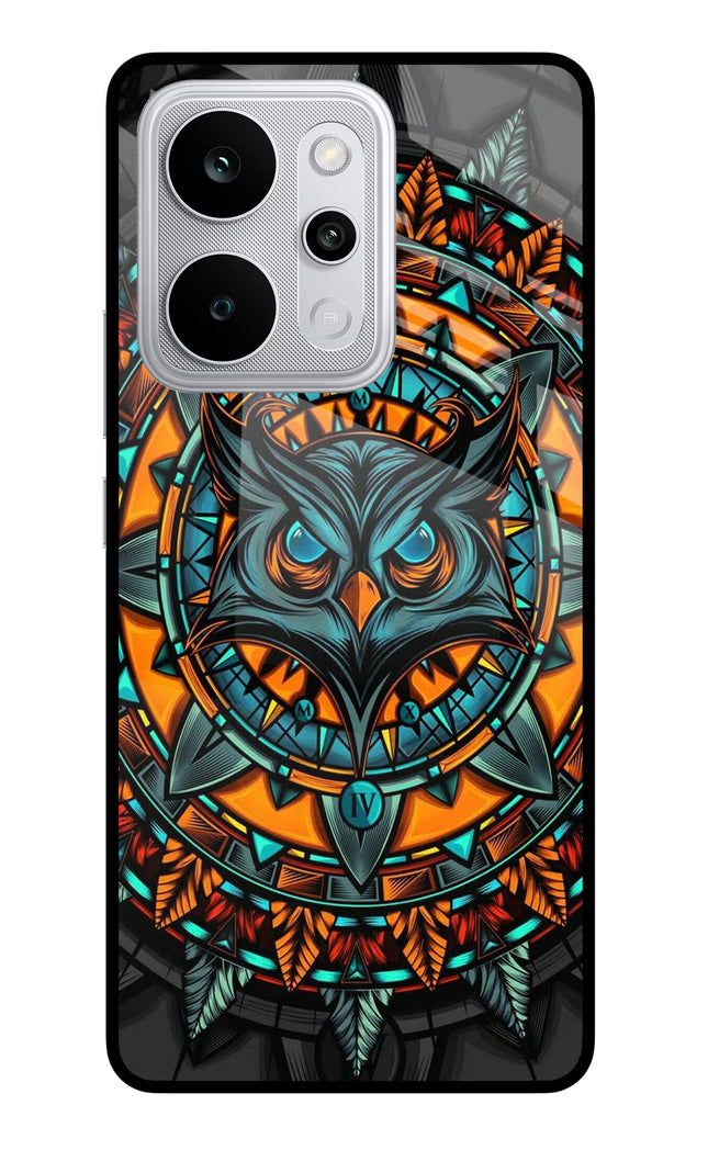 Angry Owl Art Realme P4 Power 5G Glass Case Back Cover by Casekaro