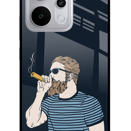 Smoking Realme P4 Power 5G Glass Case Back Cover by Casekaro