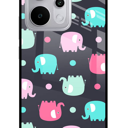 Elephants Realme P4 Power 5G Glass Case Back Cover by Casekaro