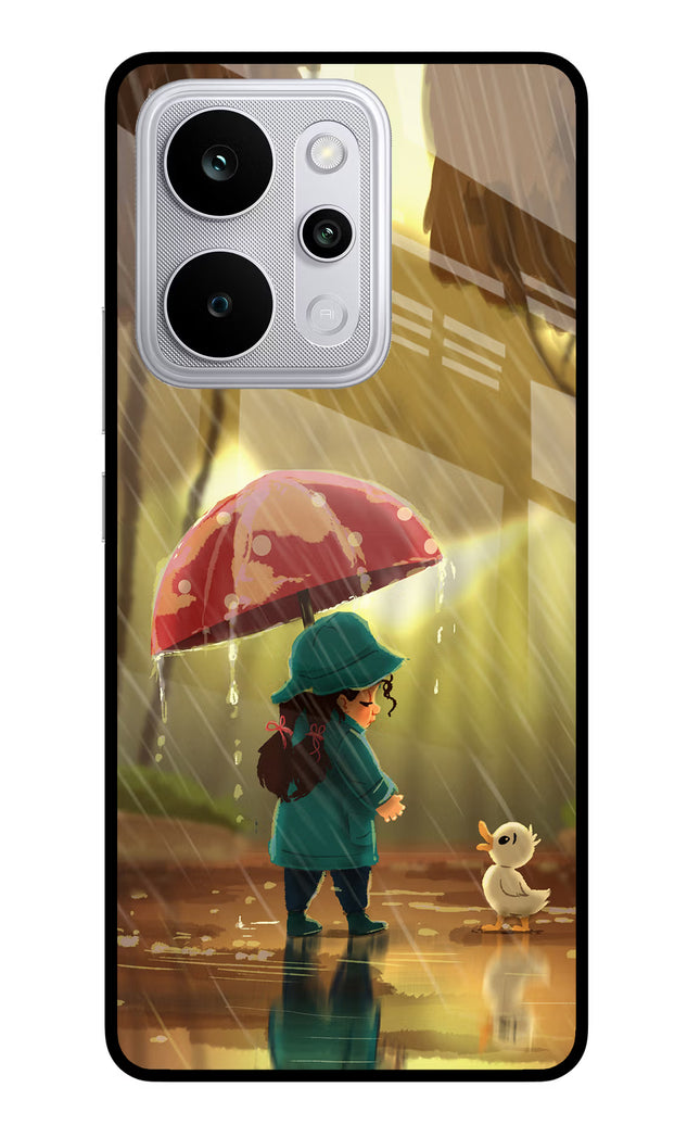 Rainy Day Realme P4 Power 5G Glass Case Back Cover by Casekaro