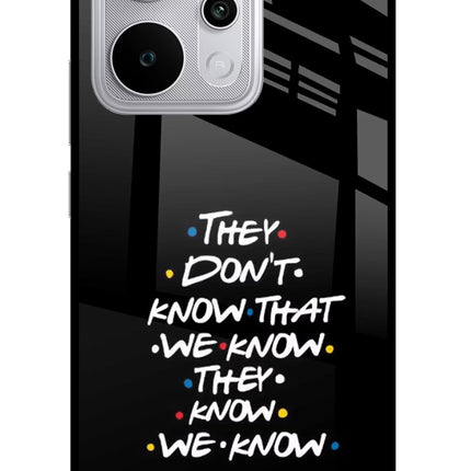 FRIENDS Dialogue Realme P4 Power 5G Glass Case Back Cover by Casekaro