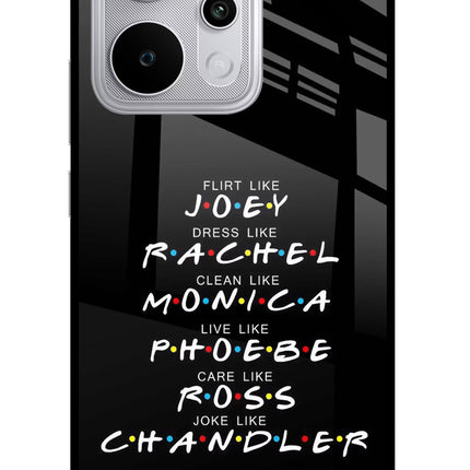 FRIENDS Character Realme P4 Power 5G Glass Case Back Cover by Casekaro