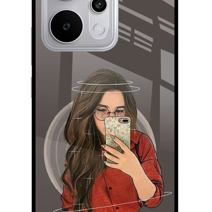 Selfie Queen Realme P4 Power 5G Glass Case Back Cover by Casekaro