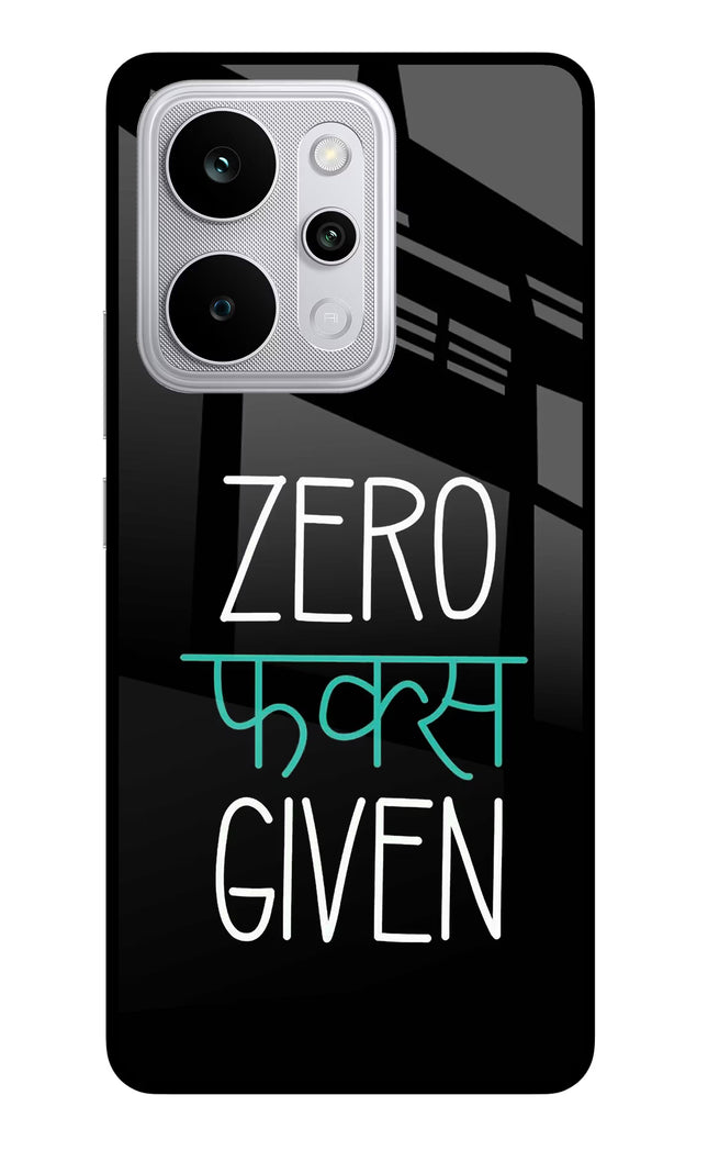 Zero Fucks Given Realme P4 Power 5G Glass Case Back Cover by Casekaro
