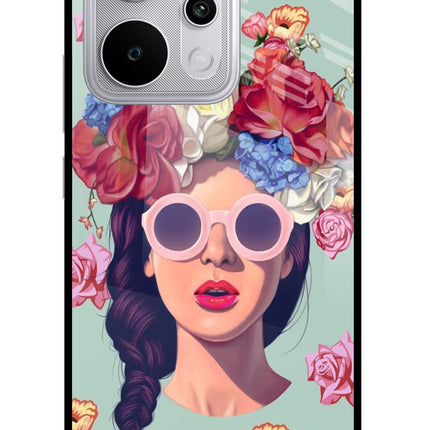 Pretty Girl Realme P4 Power 5G Glass Case Back Cover by Casekaro