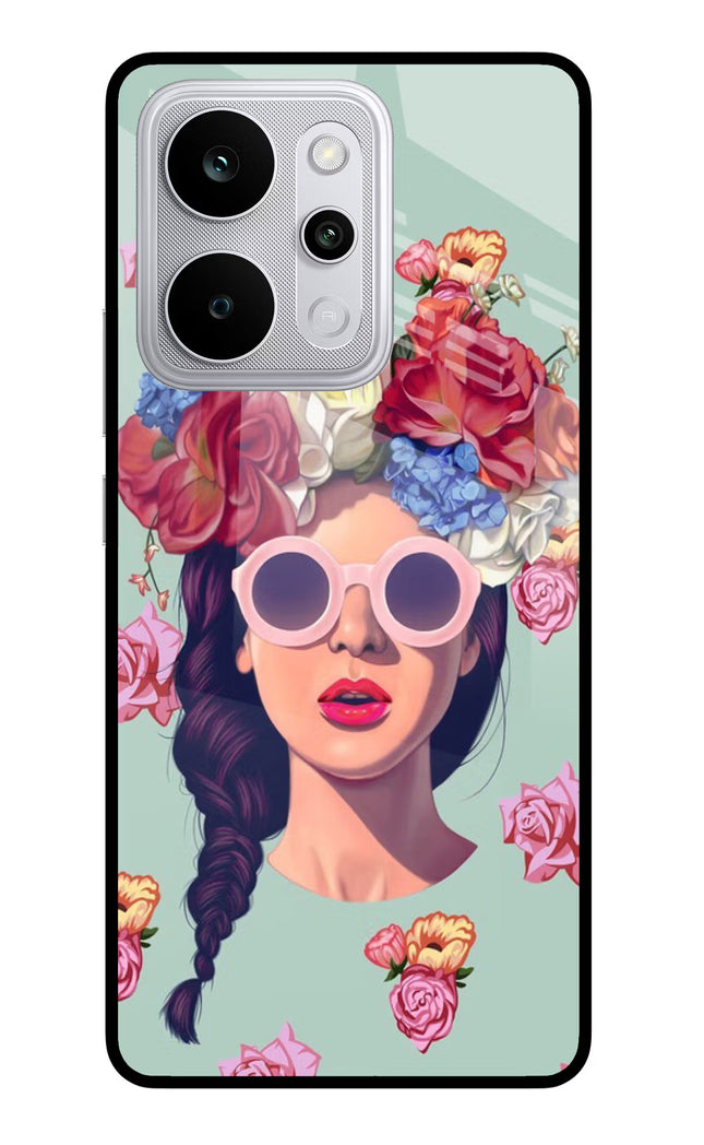 Pretty Girl Realme P4 Power 5G Glass Case Back Cover by Casekaro