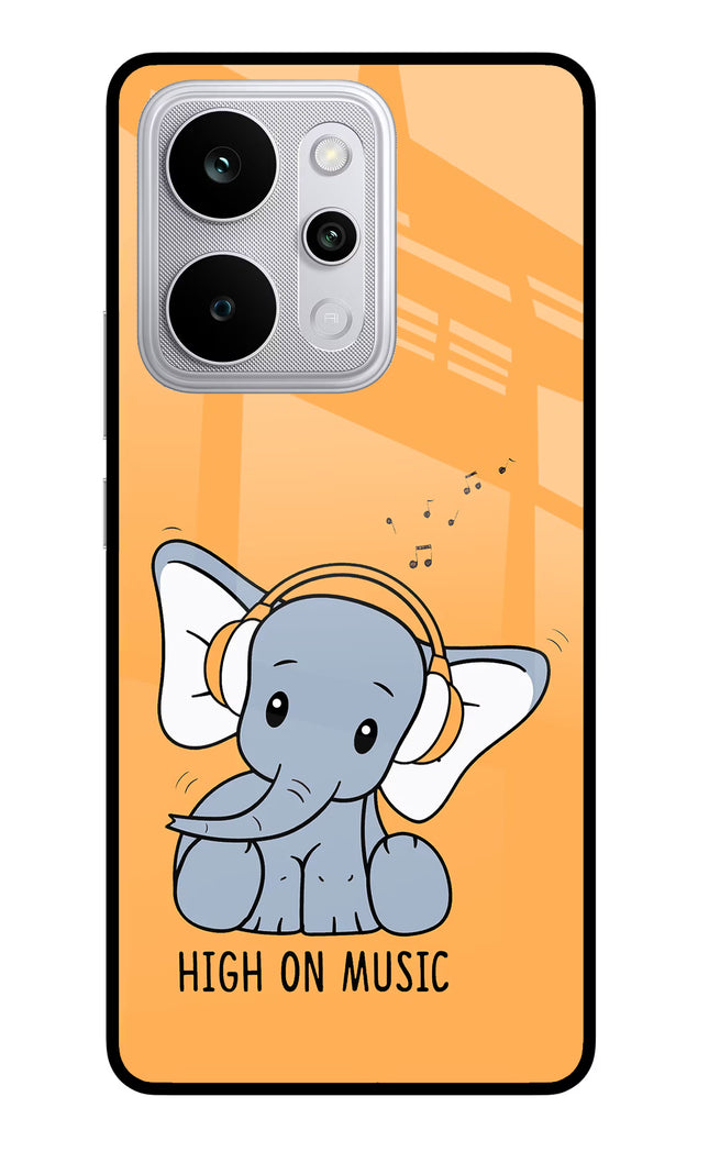 High On Music Realme P4 Power 5G Glass Case Back Cover by Casekaro