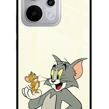 Tom & Jerry Realme P4 Power 5G Glass Case Back Cover by Casekaro