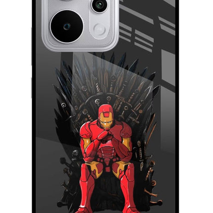 Ironman Throne Realme P4 Power 5G Glass Case Back Cover by Casekaro