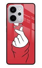 Korean Love Sign Realme P4 Power 5G Glass Case Back Cover by Casekaro