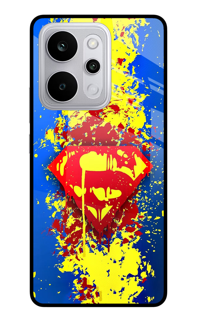 Superman logo Realme P4 Power 5G Glass Case Back Cover by Casekaro