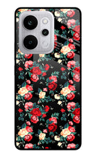 Rose Pattern Realme P4 Power 5G Glass Case Back Cover by Casekaro