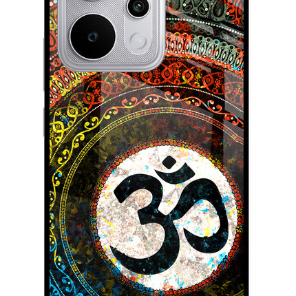 Om Cultural Realme P4 Power 5G Glass Case Back Cover by Casekaro