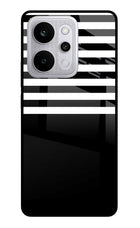Black and White Print Realme P4 Power 5G Glass Case Back Cover by Casekaro