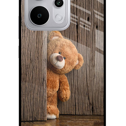 Teddy Wooden Realme P4 Power 5G Glass Case Back Cover by Casekaro