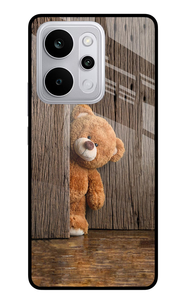 Teddy Wooden Realme P4 Power 5G Glass Case Back Cover by Casekaro