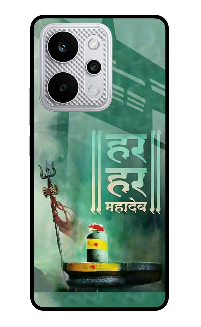 Har Har Mahadev Shivling Realme P4 Power 5G Glass Case Back Cover by Casekaro