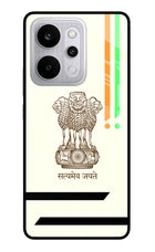 Satyamev Jayate Brown Logo Realme P4 Power 5G Glass Case Back Cover by Casekaro