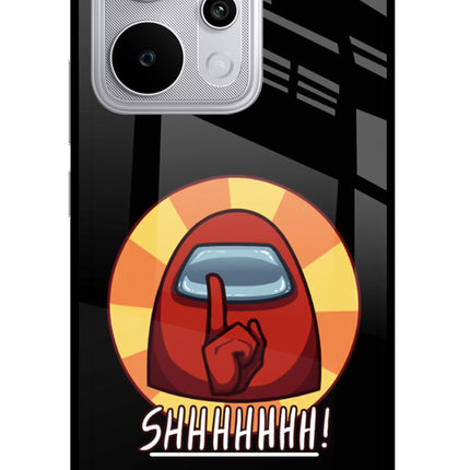 Among Us Shhh! Realme P4 Power 5G Glass Case Back Cover by Casekaro