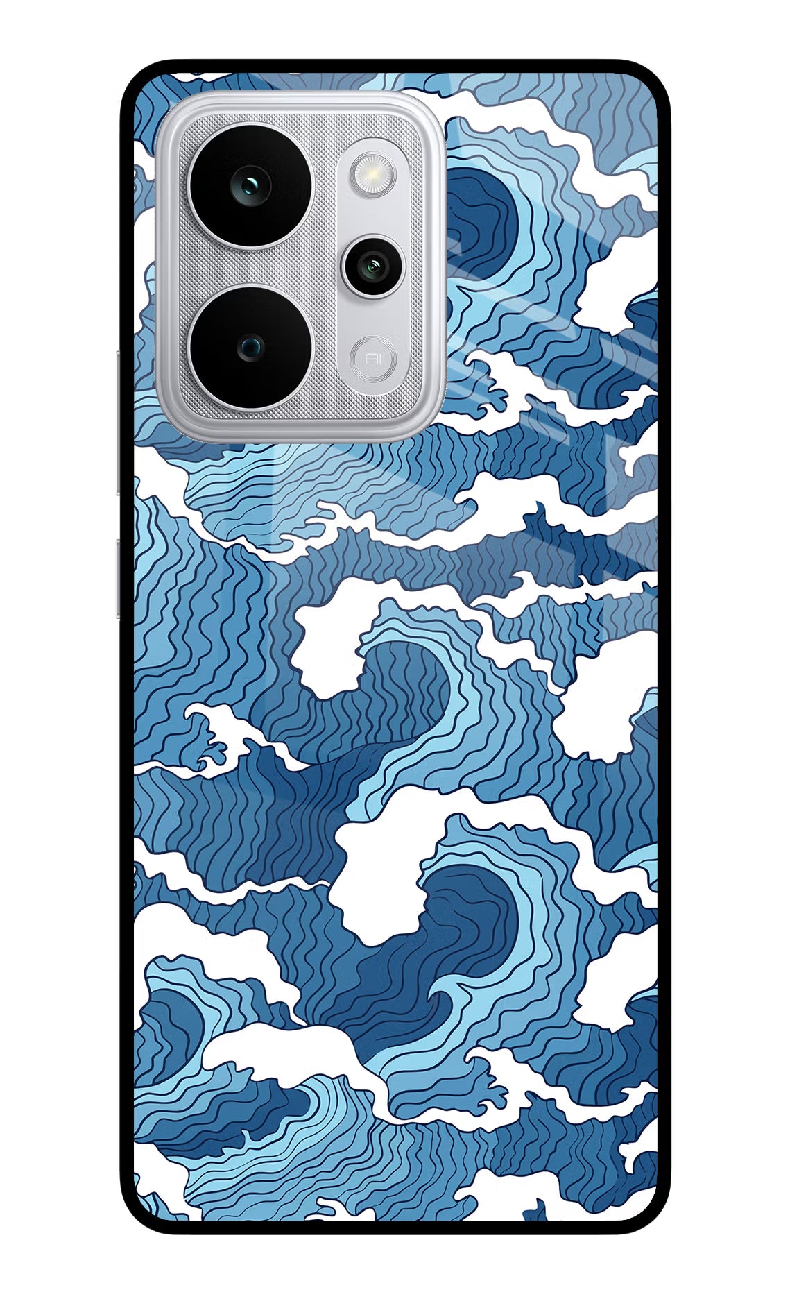 Blue Waves Realme P4 Power 5G Glass Case
