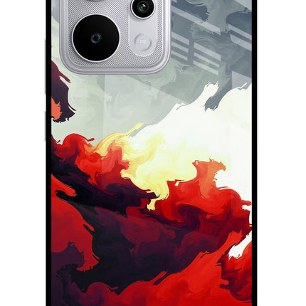 Fire Cloud Realme P4 Power 5G Glass Case Back Cover by Casekaro