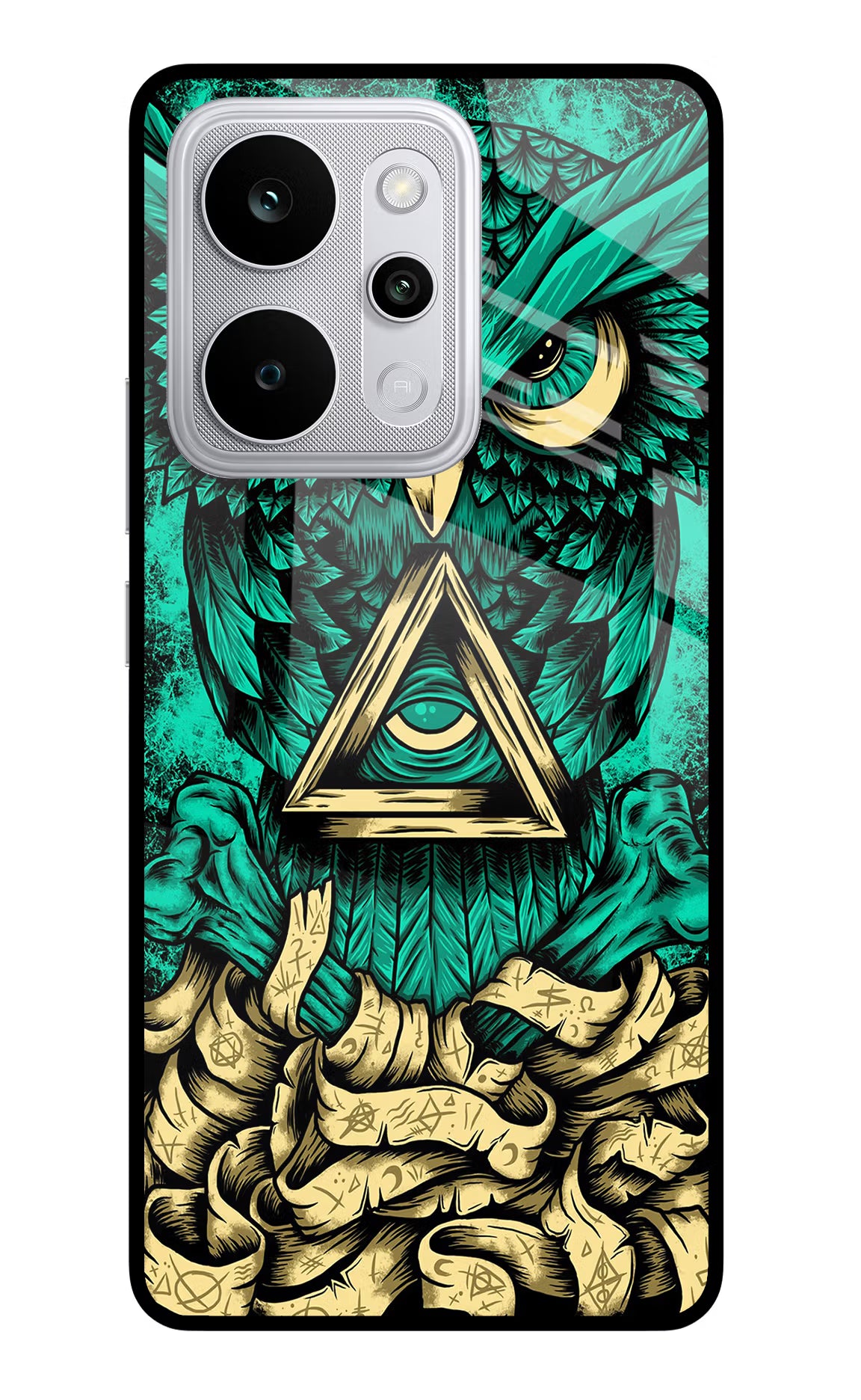 Green Owl Realme P4 Power 5G Glass Case