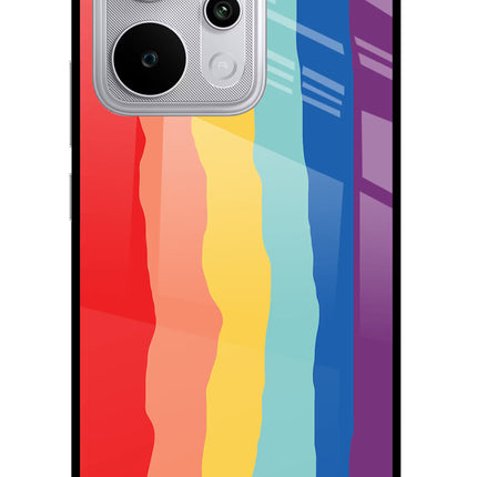 Rainbow Realme P4 Power 5G Glass Case Back Cover by Casekaro