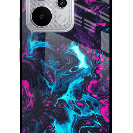 Abstract Realme P4 Power 5G Glass Case Back Cover by Casekaro