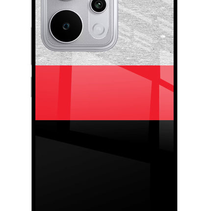 Tri Color Pattern Realme P4 Power 5G Glass Case Back Cover by Casekaro
