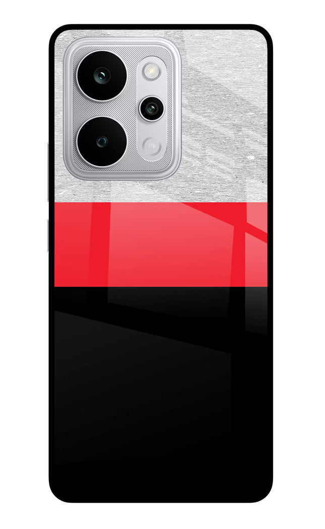Tri Color Pattern Realme P4 Power 5G Glass Case Back Cover by Casekaro
