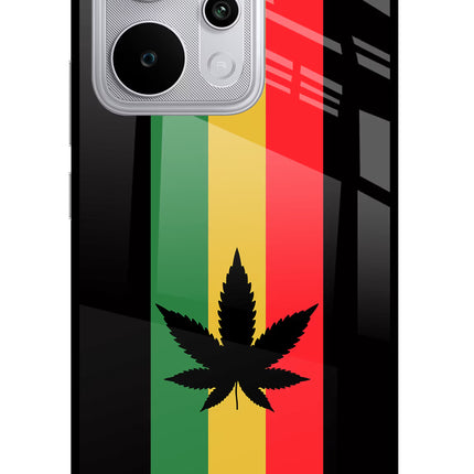 Weed Flag Realme P4 Power 5G Glass Case Back Cover by Casekaro