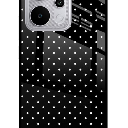 White Dots Realme P4 Power 5G Glass Case Back Cover by Casekaro