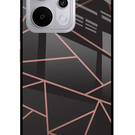Geometric Pattern Realme P4 Power 5G Glass Case Back Cover by Casekaro