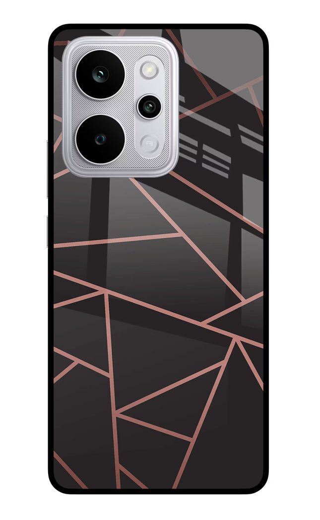 Geometric Pattern Realme P4 Power 5G Glass Case Back Cover by Casekaro
