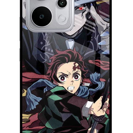 Demon Slayer Realme P4 Power 5G Glass Case Back Cover by Casekaro
