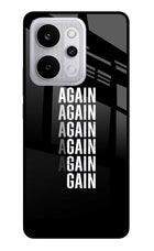 Again Again Gain Realme P4 Power 5G Glass Case Back Cover by Casekaro