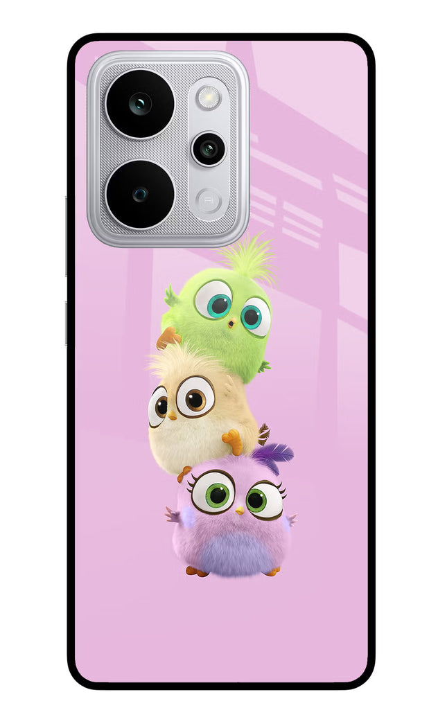 Cute Little Birds Realme P4 Power 5G Glass Case Back Cover by Casekaro