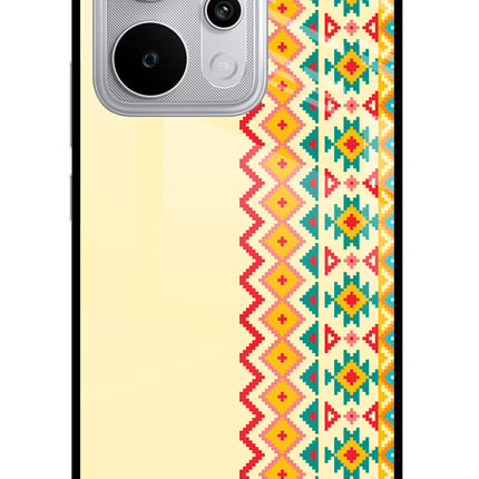 Ethnic Seamless Realme P4 Power 5G Glass Case Back Cover by Casekaro