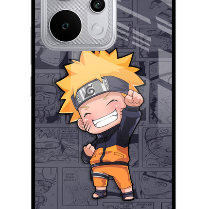 Chota Naruto Realme P4 Power 5G Glass Case Back Cover by Casekaro