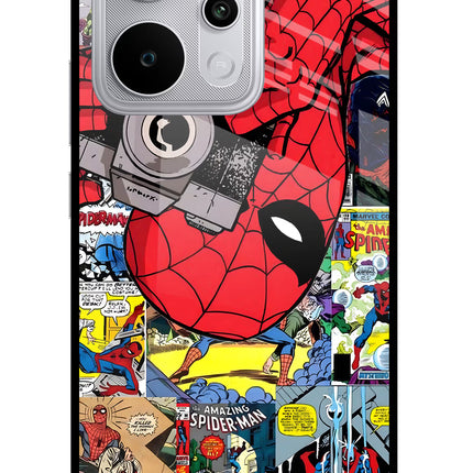 Spider Man Realme P4 Power 5G Glass Case Back Cover by Casekaro