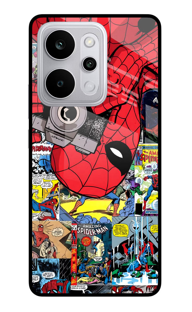 Spider Man Realme P4 Power 5G Glass Case Back Cover by Casekaro