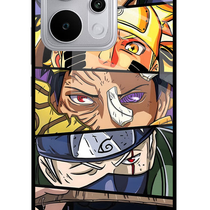 Naruto Character Realme P4 Power 5G Glass Case Back Cover by Casekaro