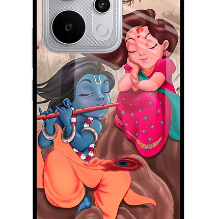 Radhe Krishna Realme P4 Power 5G Glass Case Back Cover by Casekaro