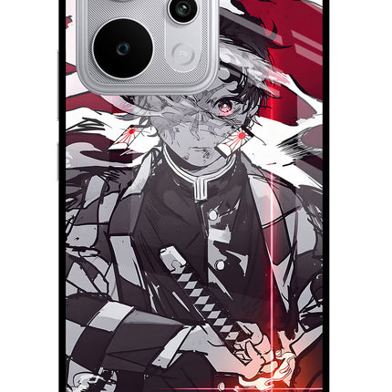 Demon Slayer Realme P4 Power 5G Glass Case Back Cover by Casekaro