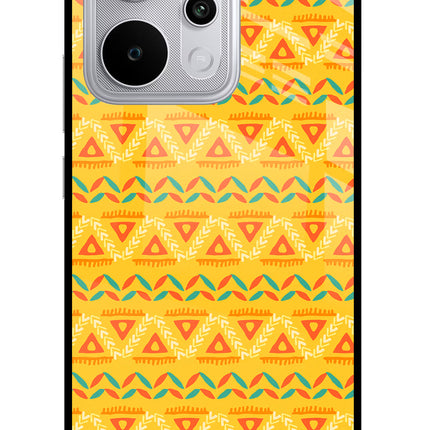 Tribal Pattern Realme P4 Power 5G Glass Case Back Cover by Casekaro